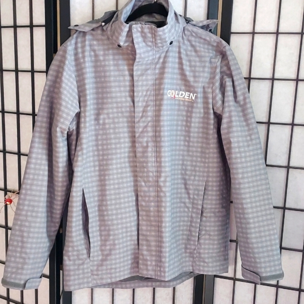 Vintage Golden Casino Group NEW Jacket with Attachable Hood